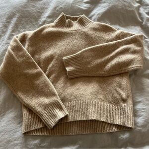 Uniqlo Tan Turtleneck Sweater